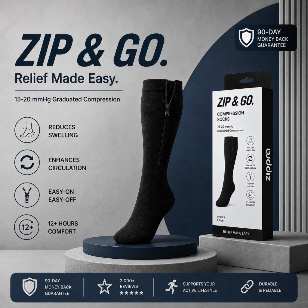 ZIPPRA COMPRESSION SOCKS