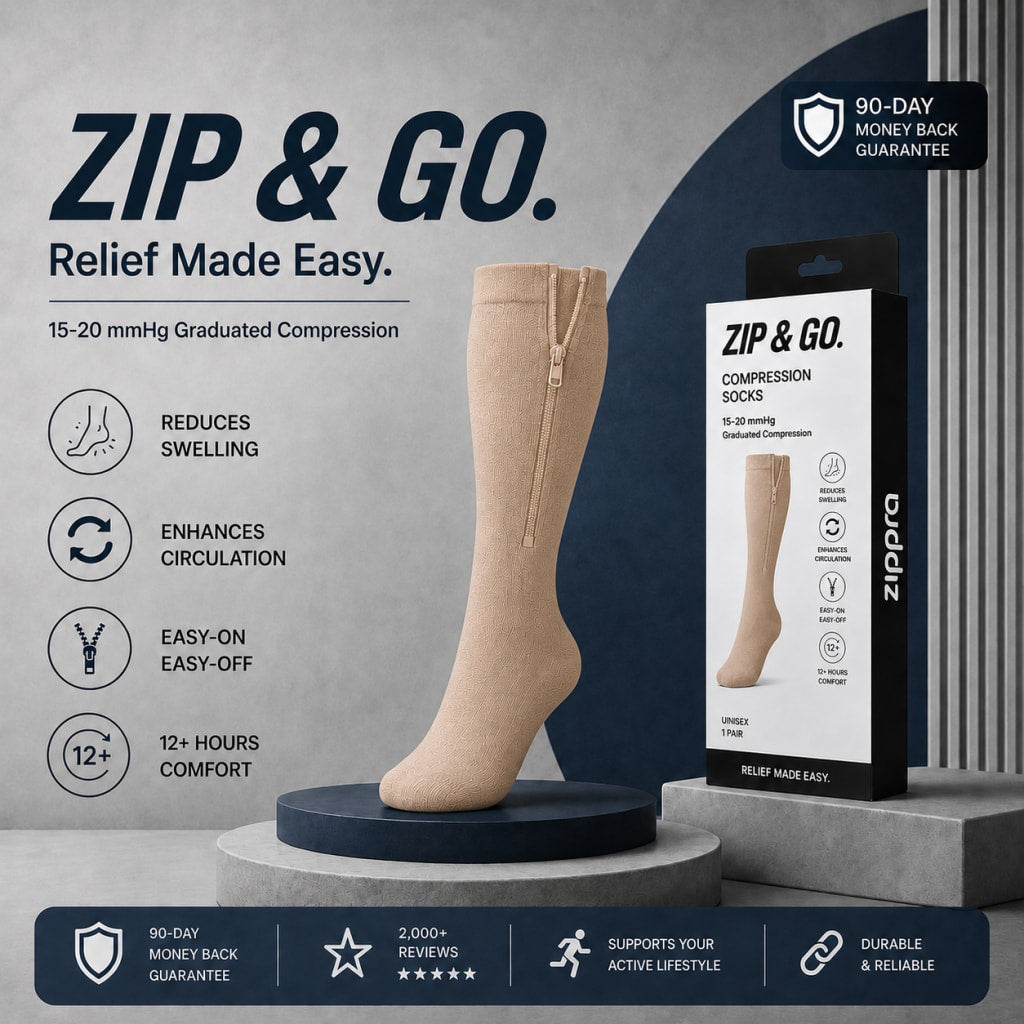 ZIPPRA COMPRESSION SOCKS