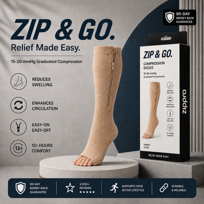 ZIPPRA COMPRESSION SOCKS