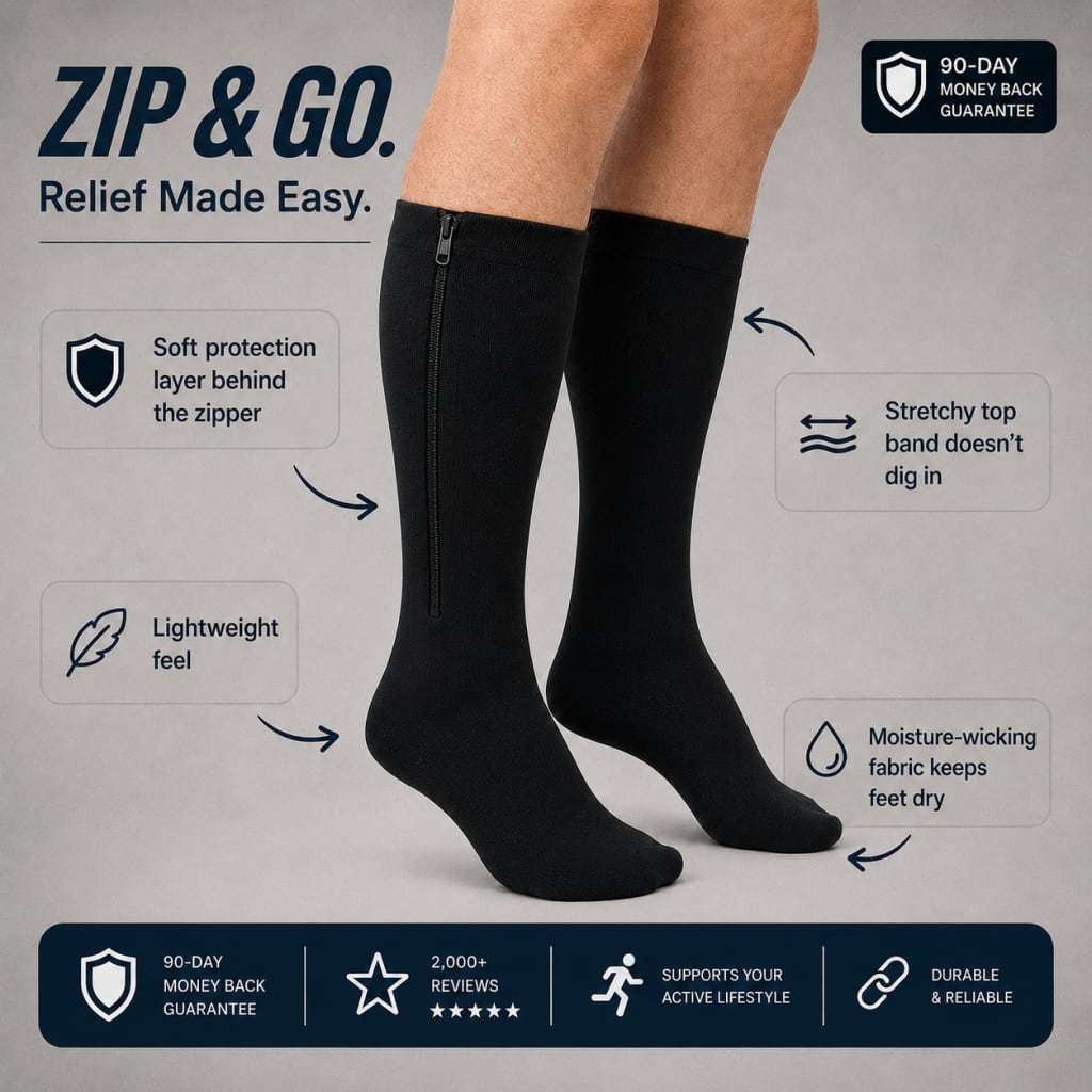 ZIPPRA COMPRESSION SOCKS